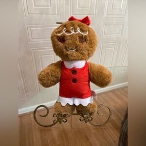 Giftable Gingerbread /Girl Dog Toy With Squeaker 12”